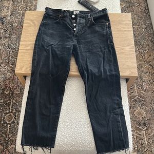 Citizens of Humanity Liya hi-lo classic fit black denim